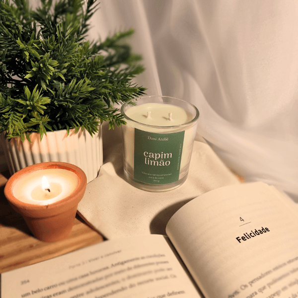 Vela Aromática Capim Limão