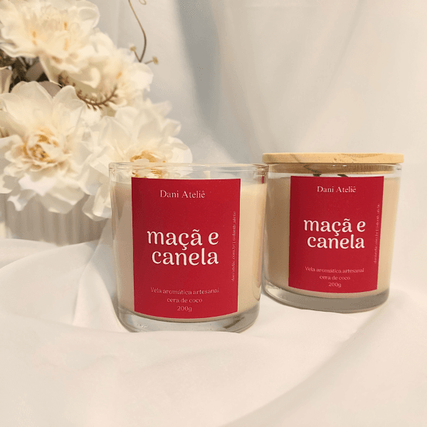 Vela Aromática Maçã e Canela