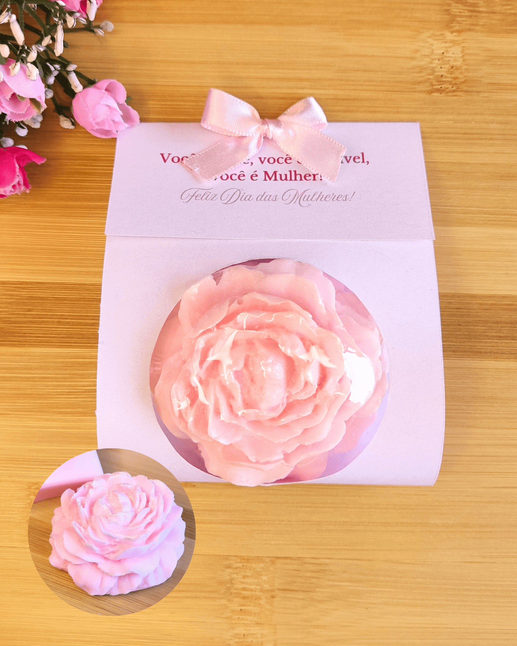 Sabonete Flor Peônia 65g - Dia das Mulheres