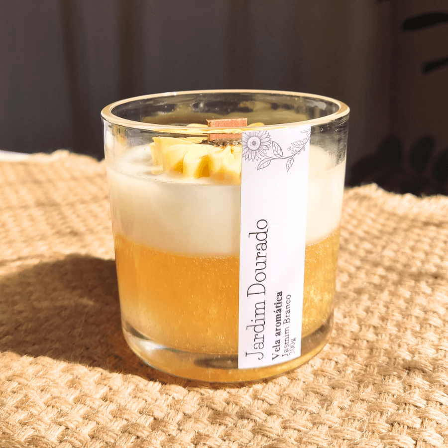 Vela Jardim Dourado 200g