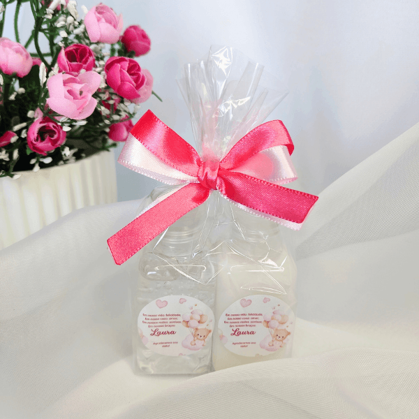 Lembrancinha Kit Hidratante e Gel Higienizador Perfumado